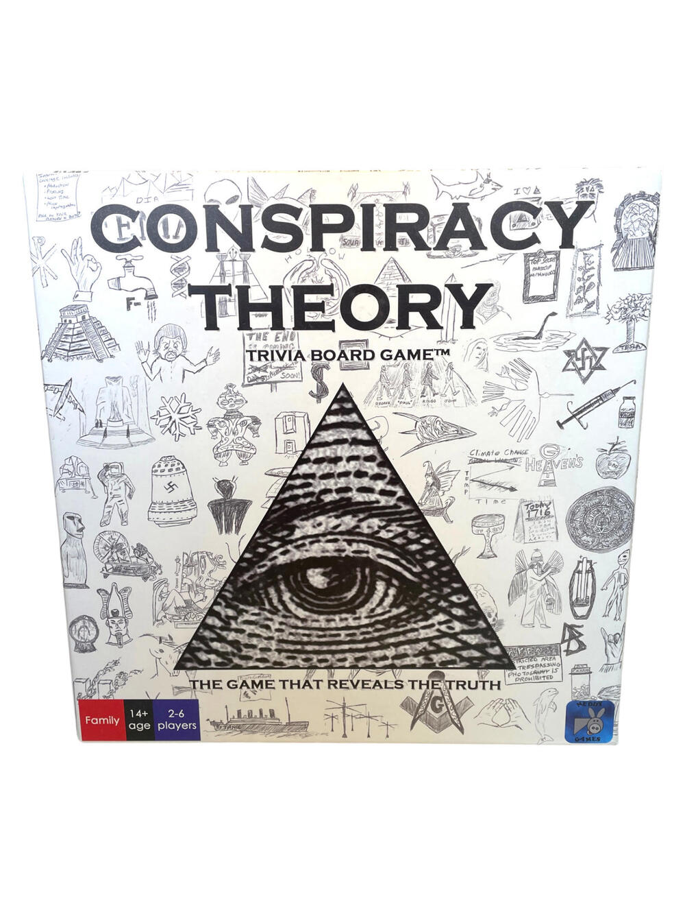 Conspiracy Theory Board Game – Funny Adult Party Trivia Game– Excellent Complete
